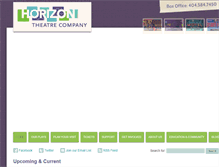 Tablet Screenshot of horizontheatre.com